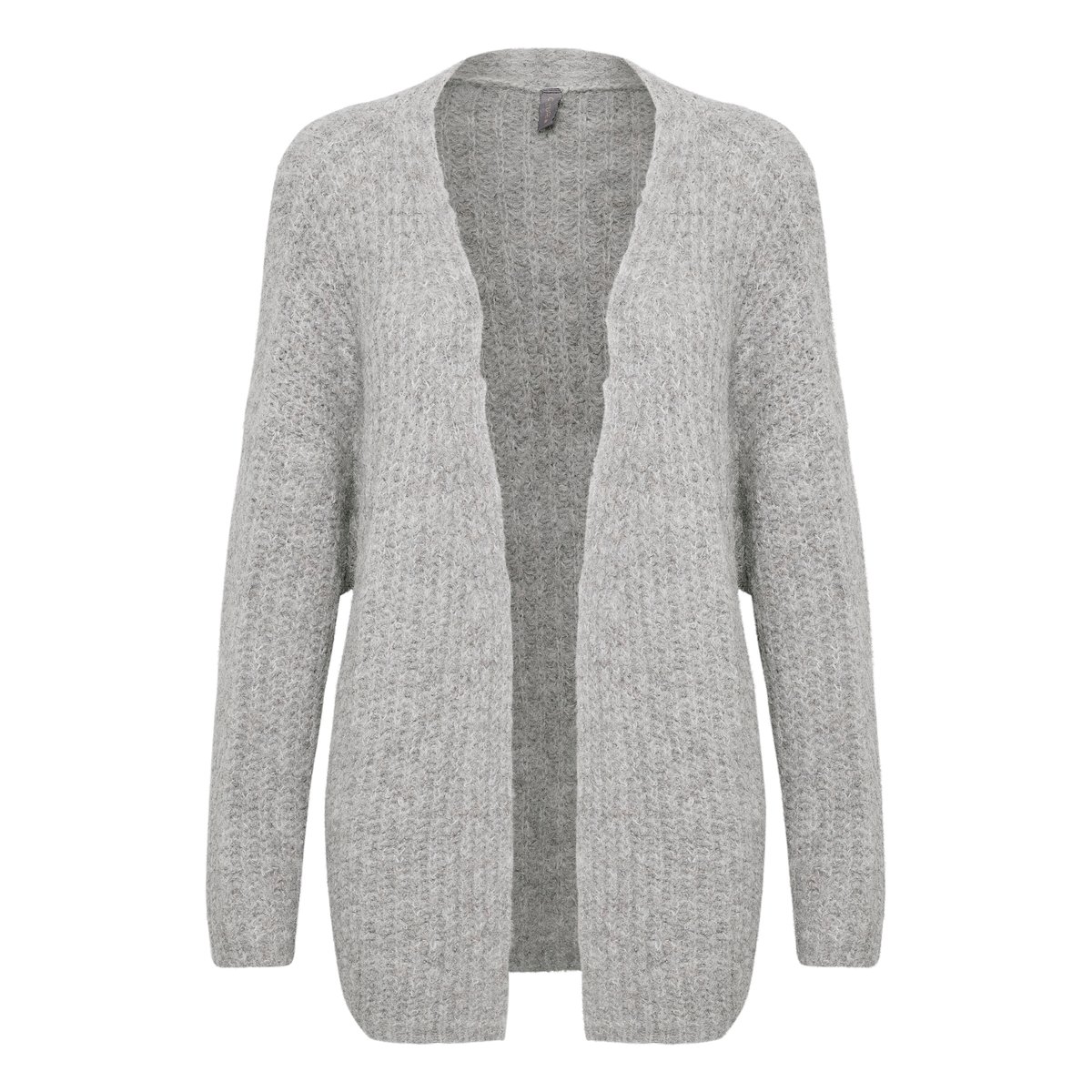 Cardigan à tricot gris light grey melnage, CULTURE