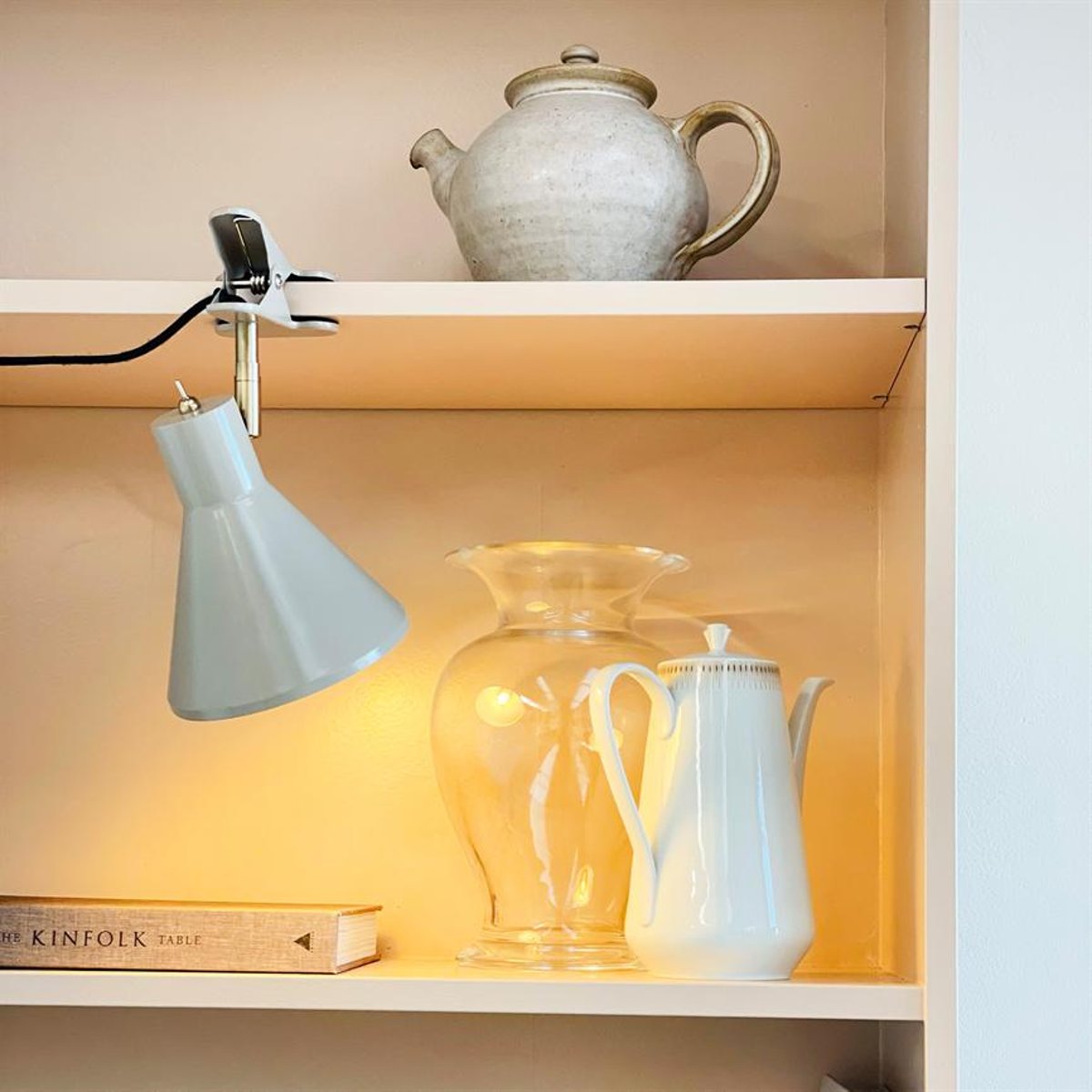 lampe à pince crème blanc SLEEP marron, DYBERG LARSEN