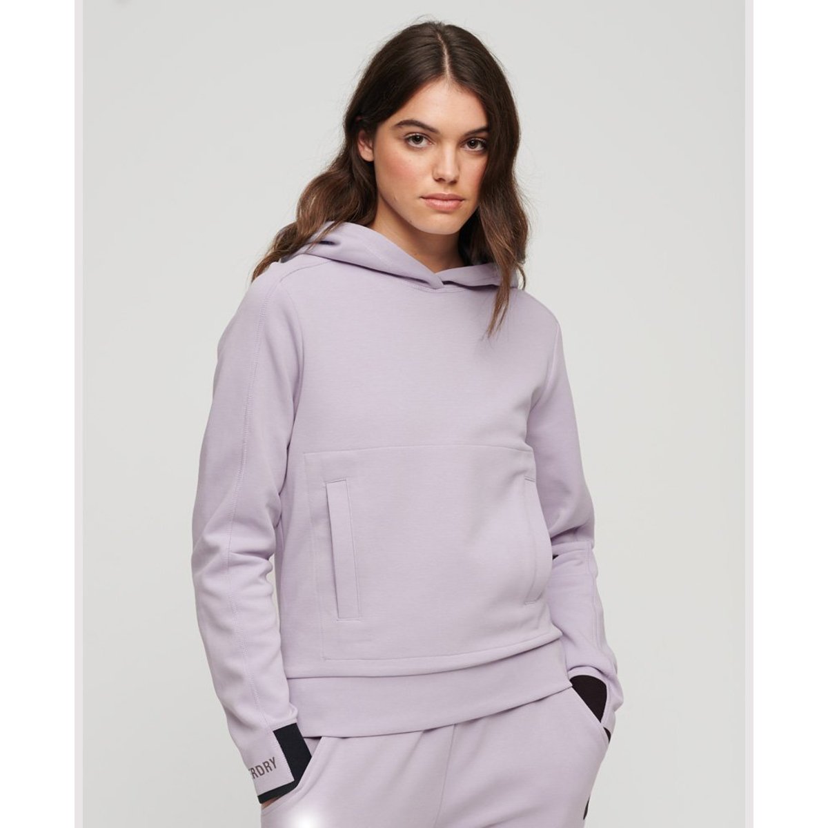 Sweat à capuche décontracté Code Tech violet cosmic sky, SUPERDRY
