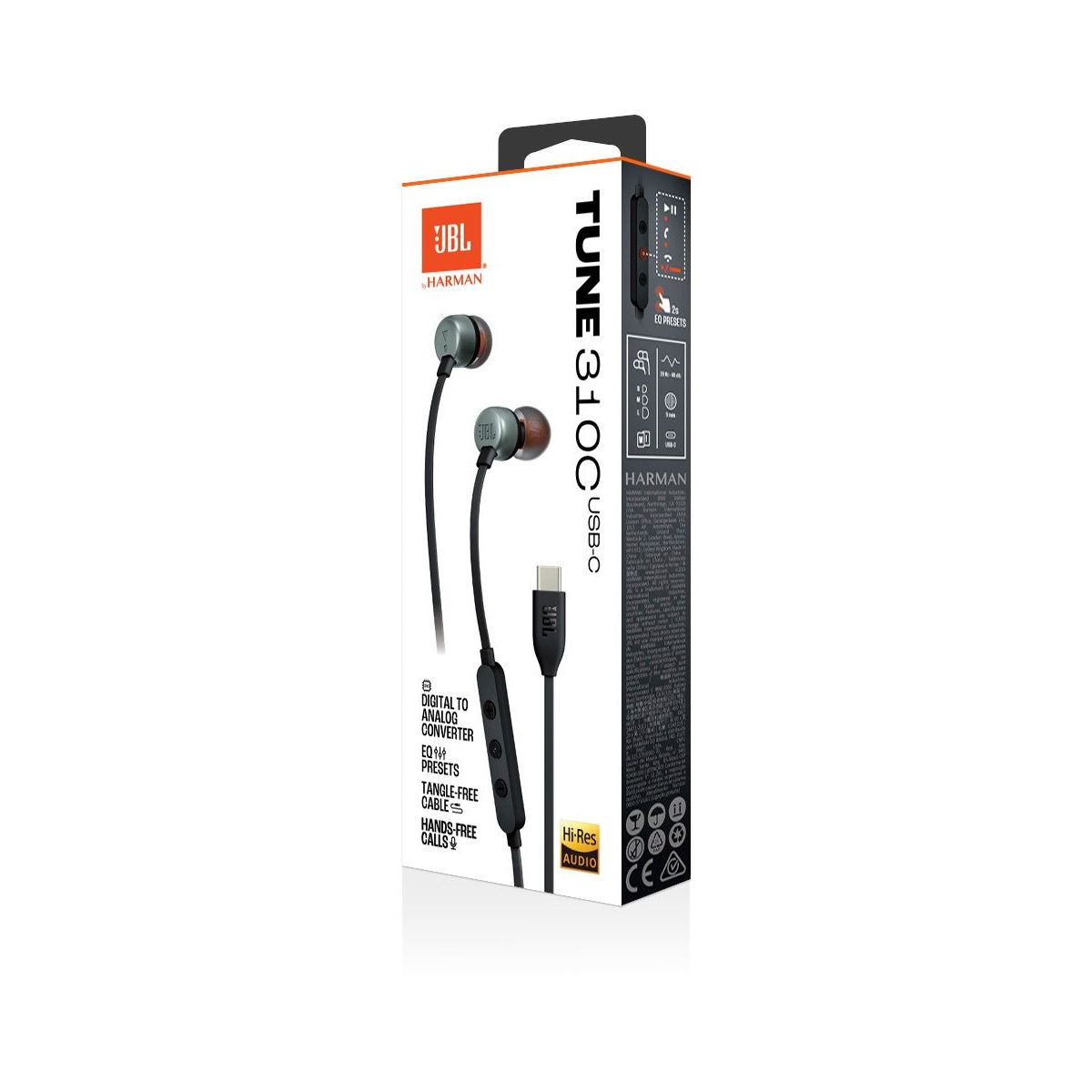 Ecouteurs Tune 310 C Noir noir, JBL