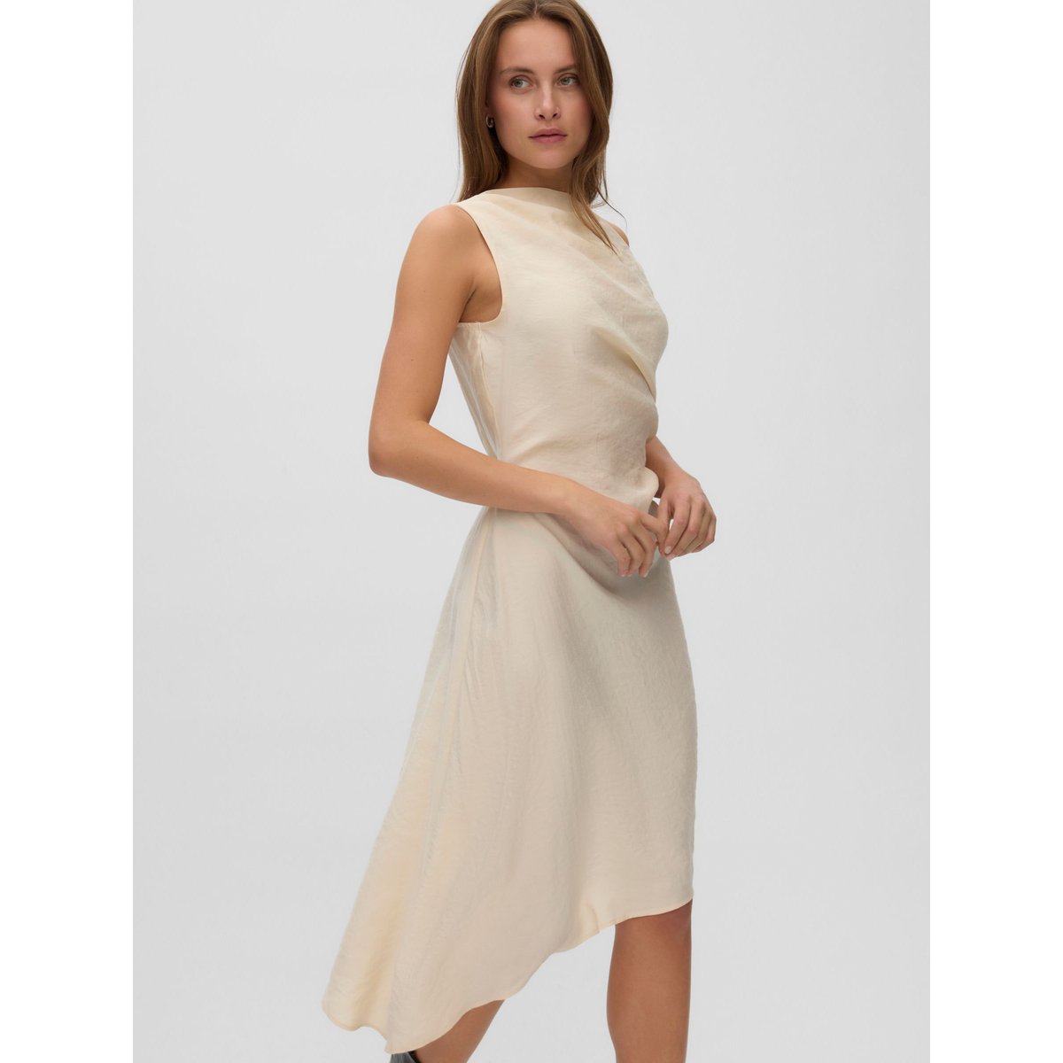 Robe Asymétrique birch, VERO MODA