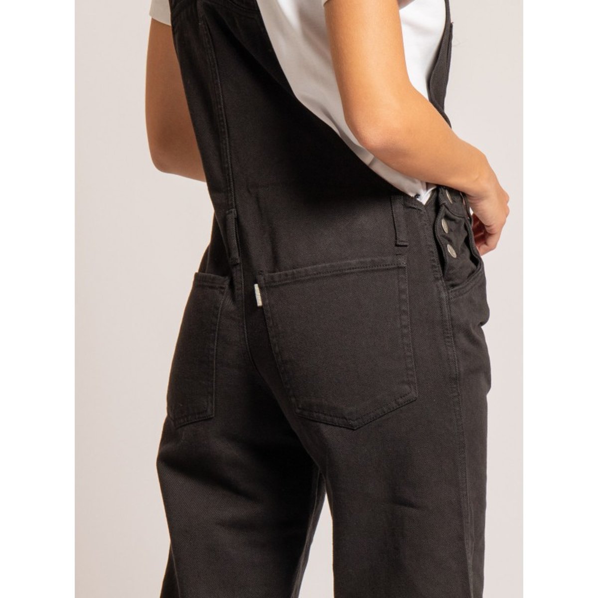 Salopette En Denim Elvine noir, DONA LISA