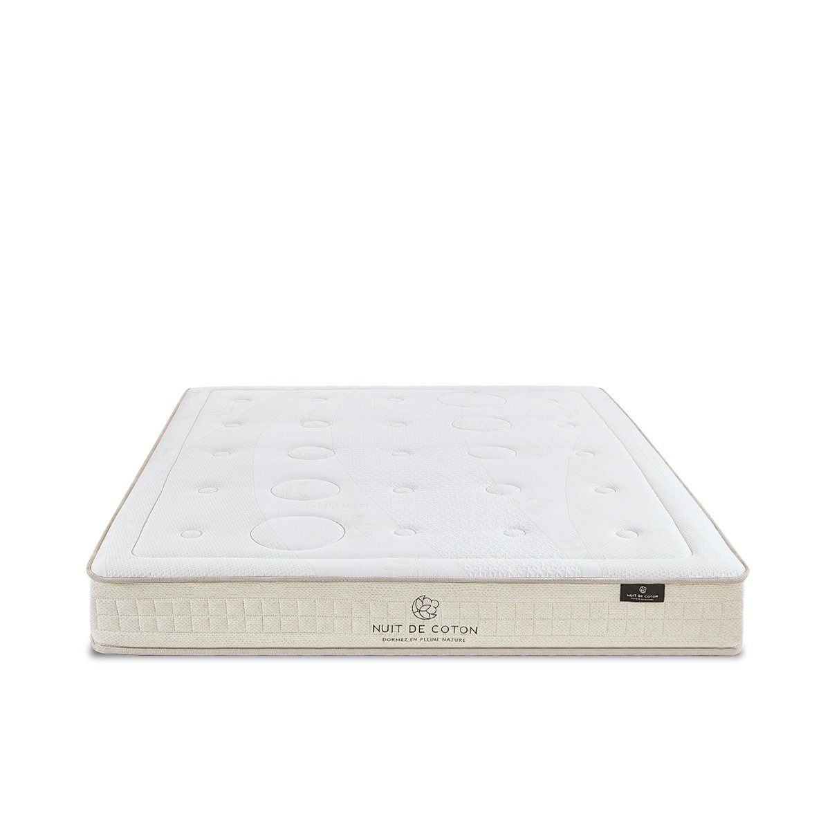 Matelas Latex 100% Naturel Prélude 2.0 180x200 cm beige, BELLECOUR