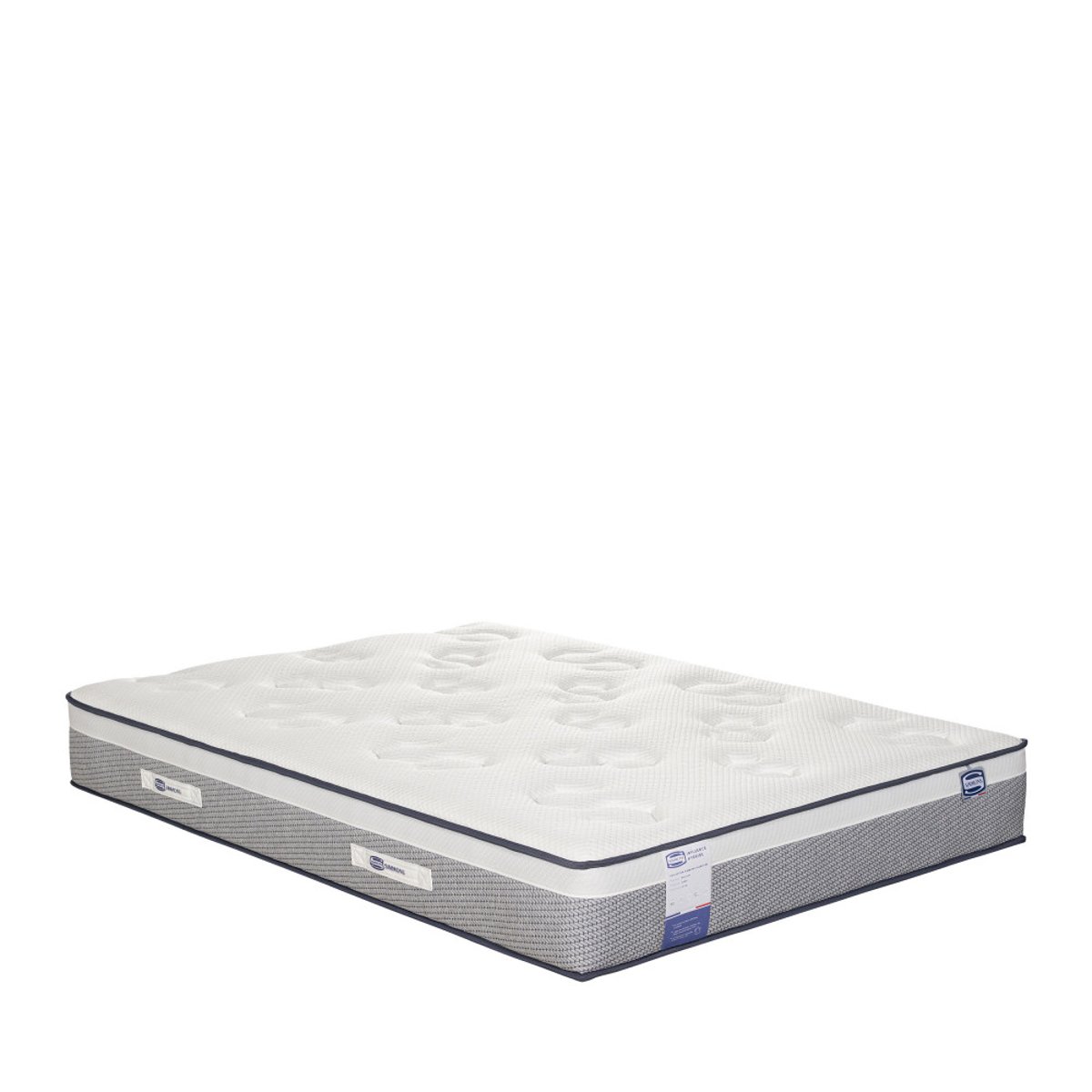 Matelas 100% ressorts et latex, accueil enveloppant- INFLUENCE-HYBRIDE couleur unique, SIMMONS