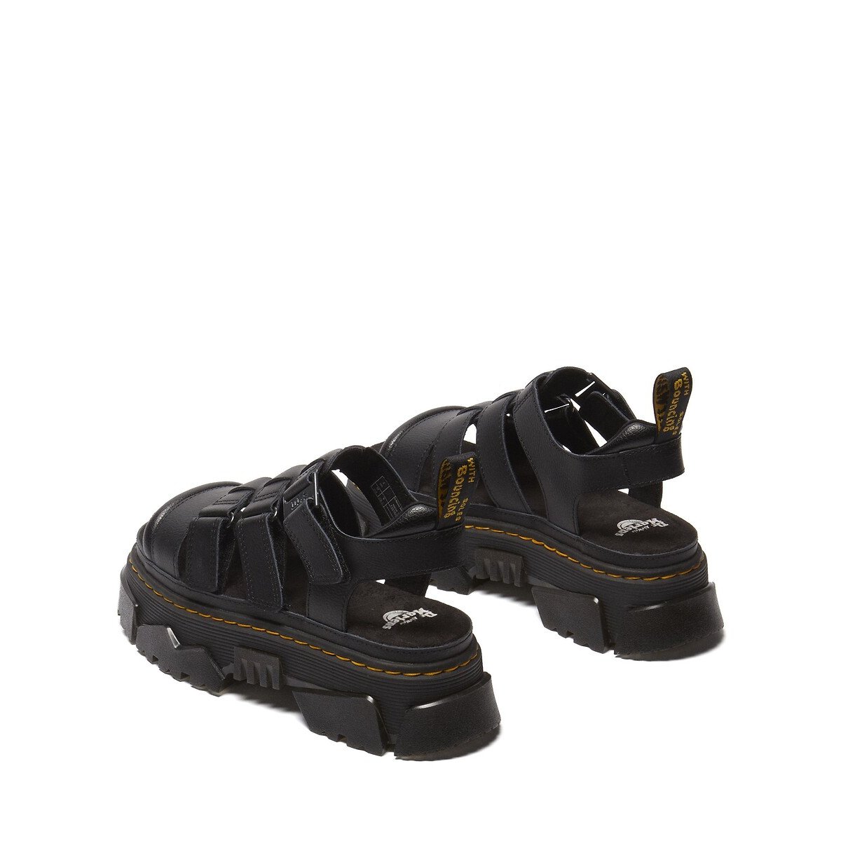 Plateausandalen in Athena leer Mattison zwart, DR. MARTENS