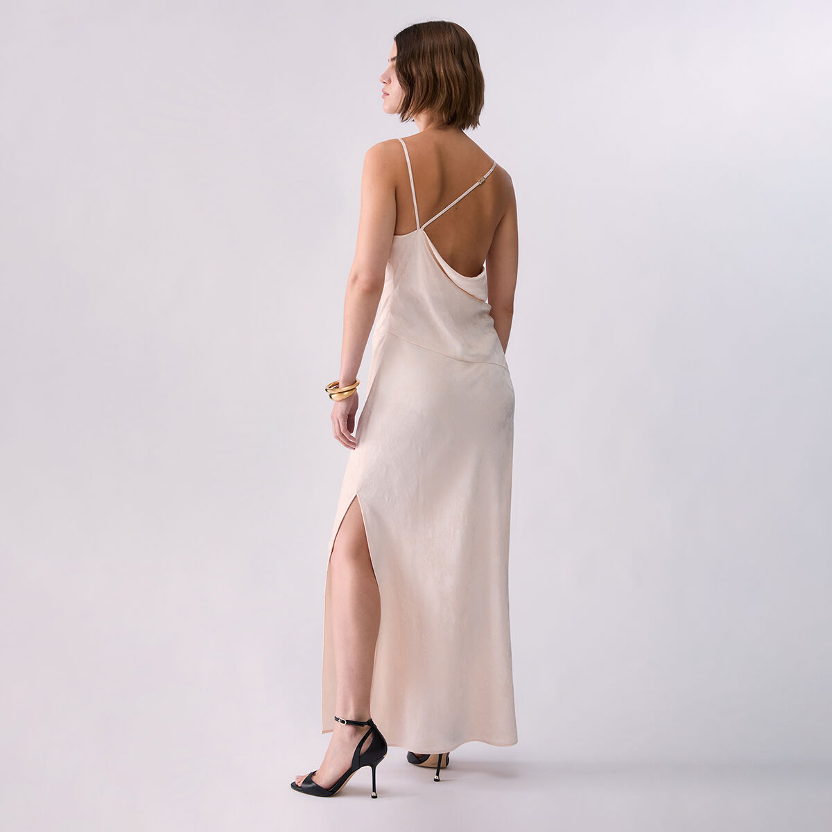 Robe Longue Jacquard crème, LIU JO