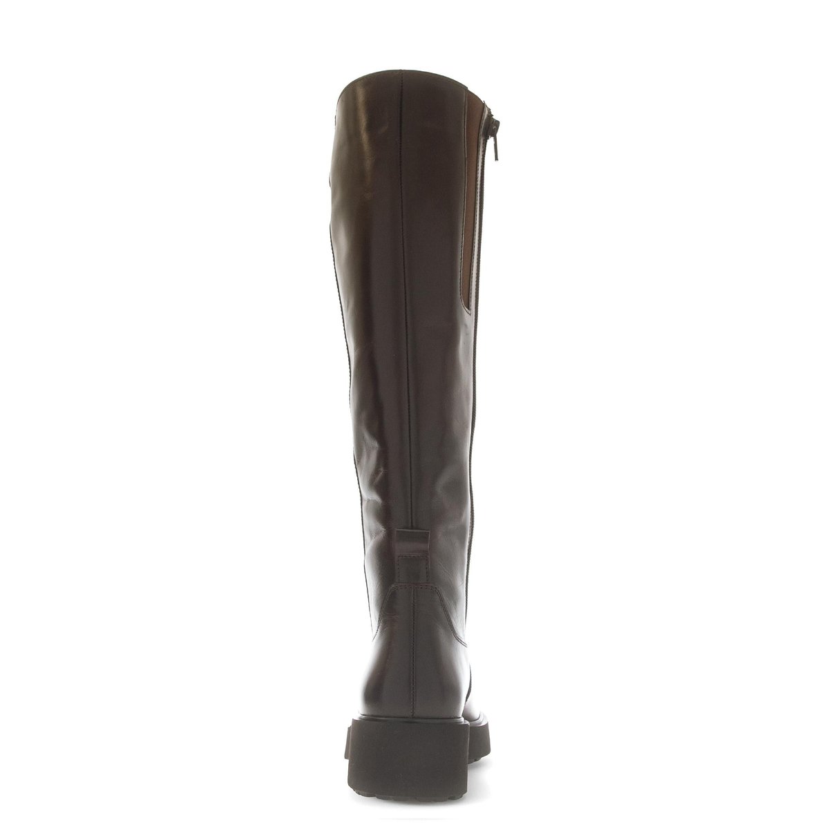 Bottes en cuir lisse à talon décroché cognac, GABOR