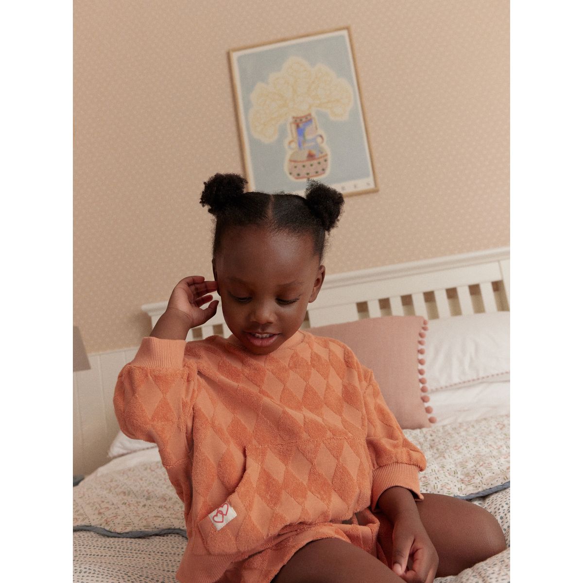 Sweat ras du cou et short orange, NEXT