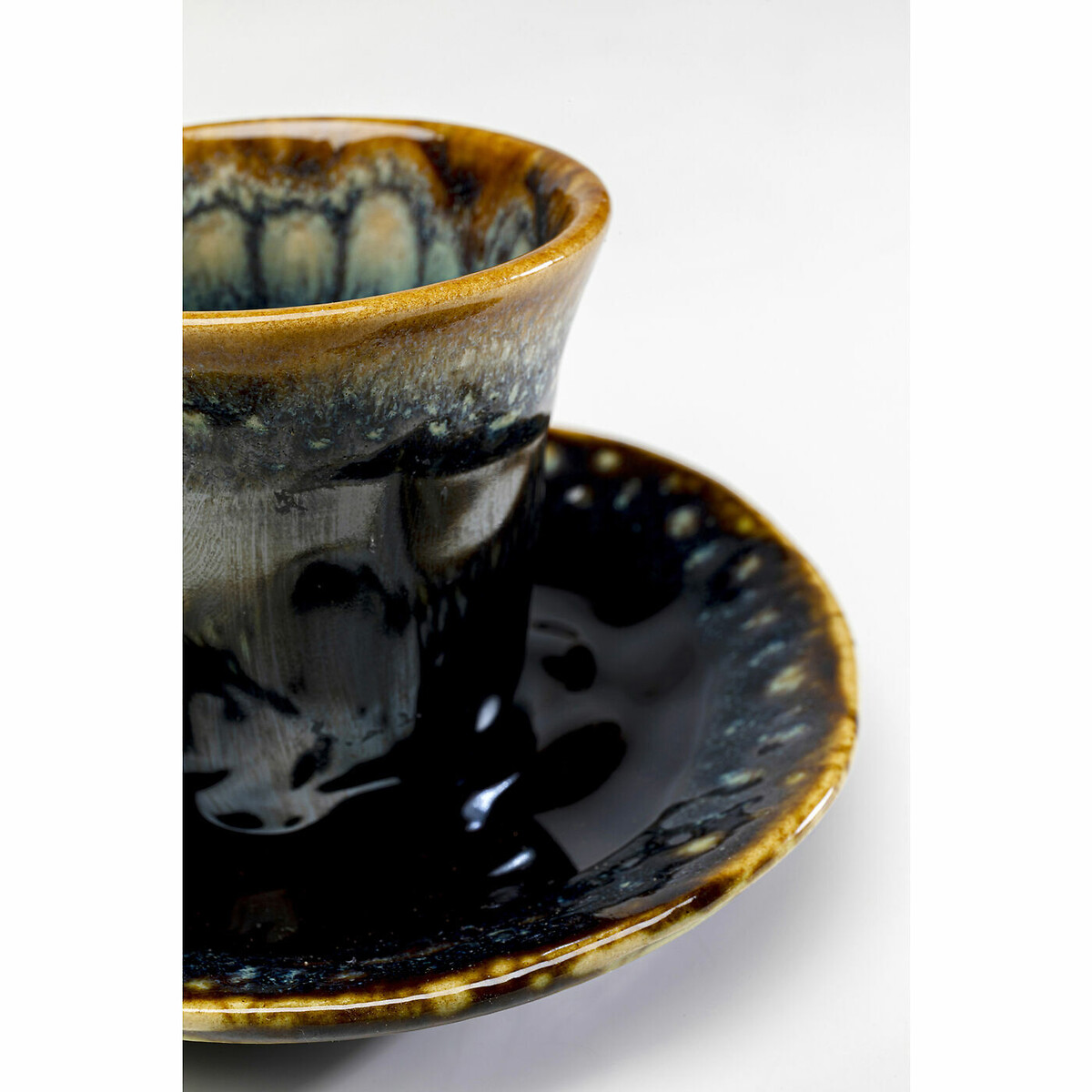Tasse à espresso Lio bleu nuit (2-parts) bleu, KARE DESIGN