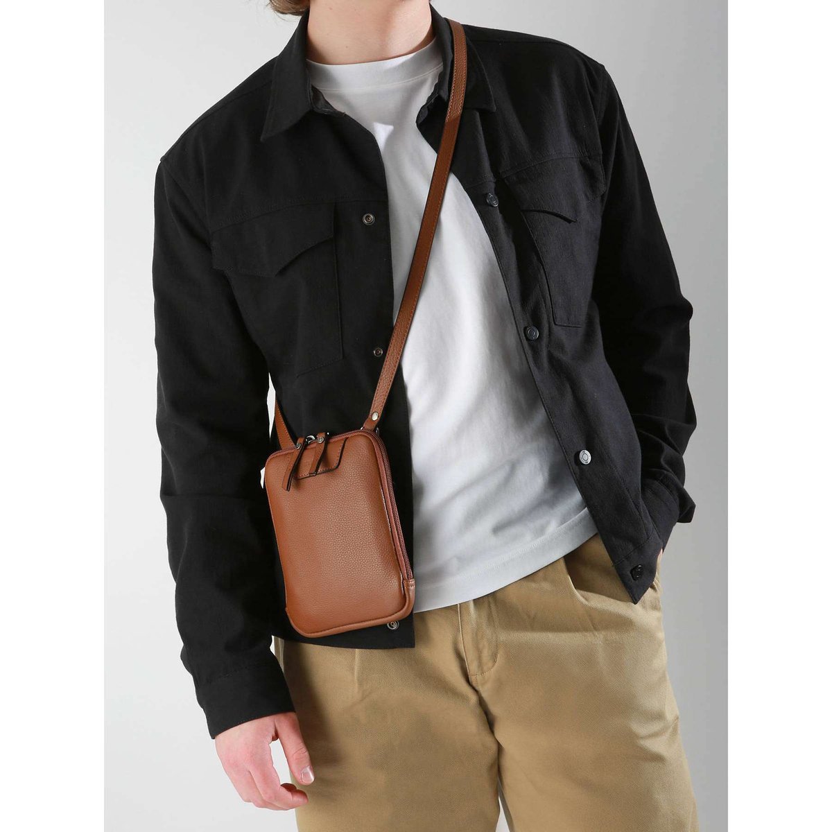 Sac bandoulière Flandres cuir chataigne, ETRIER