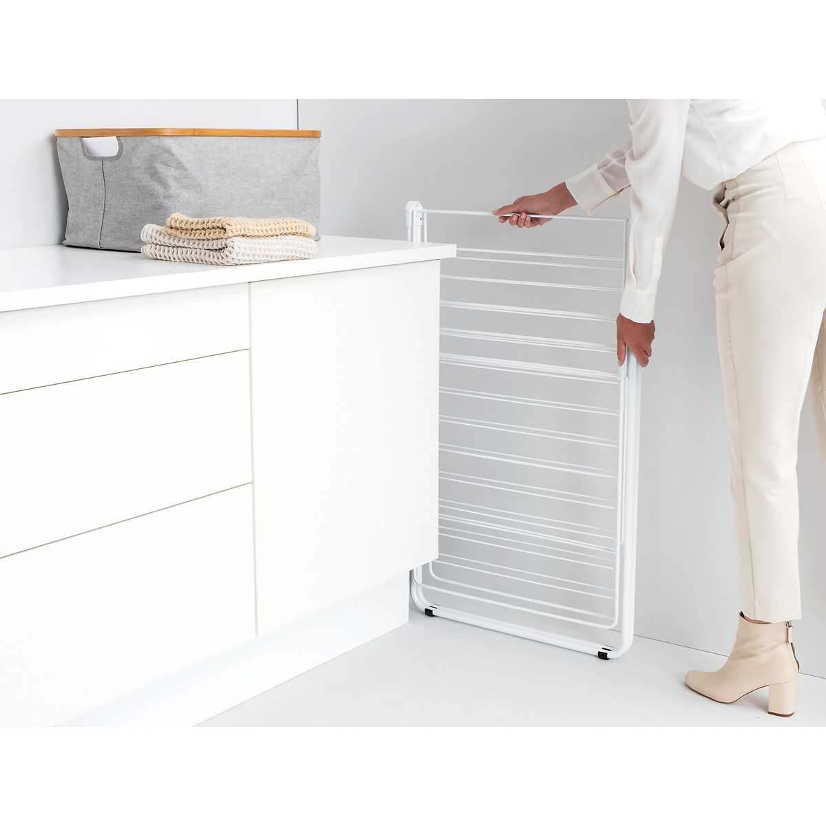Etendoir à linge HangOn 25m blanc, BRABANTIA