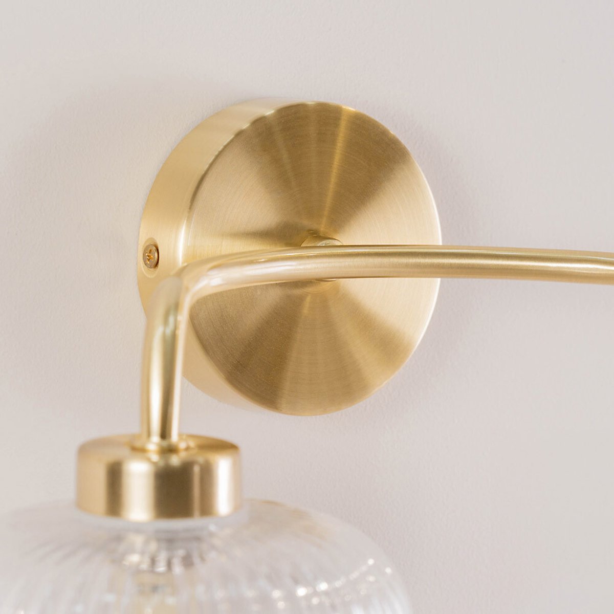 Arran 2-Light Bathroom Wall Light in Brass gold-coloured, SO'HOME