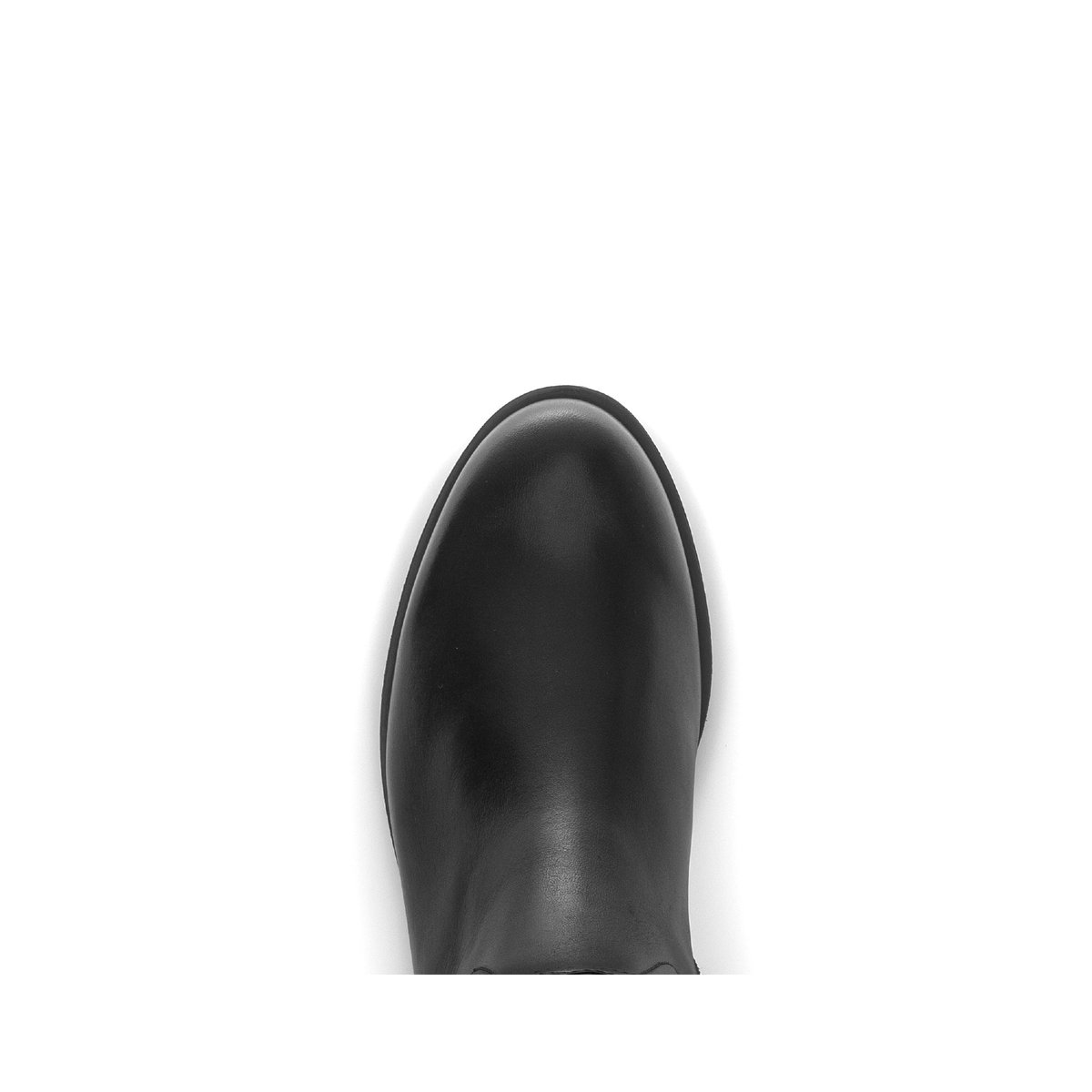 Bottes en cuir lisse à talon décroché noir lisse, GABOR
