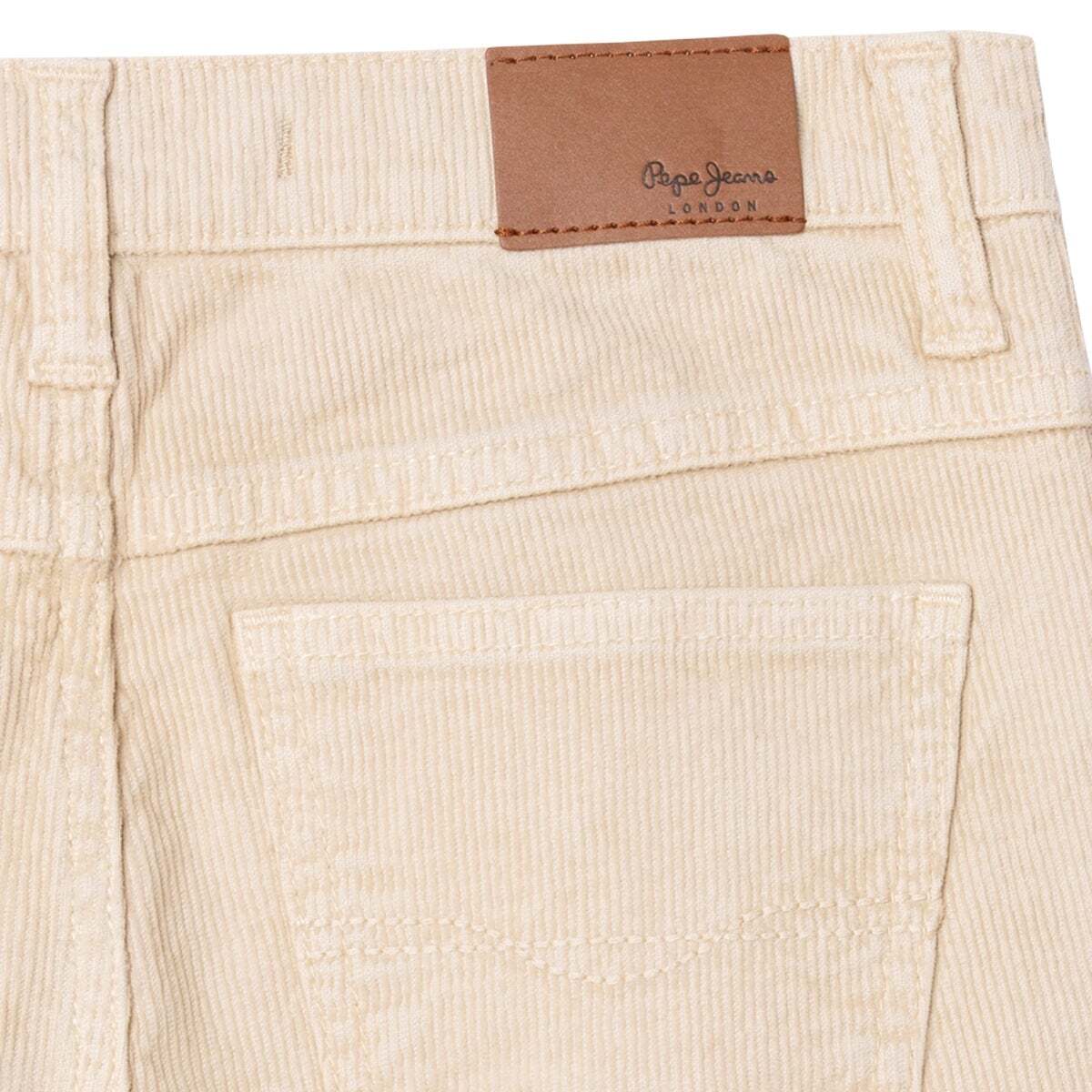 Pantalon En Velours Côtelé Coupe Large blanche toile, PEPE JEANS