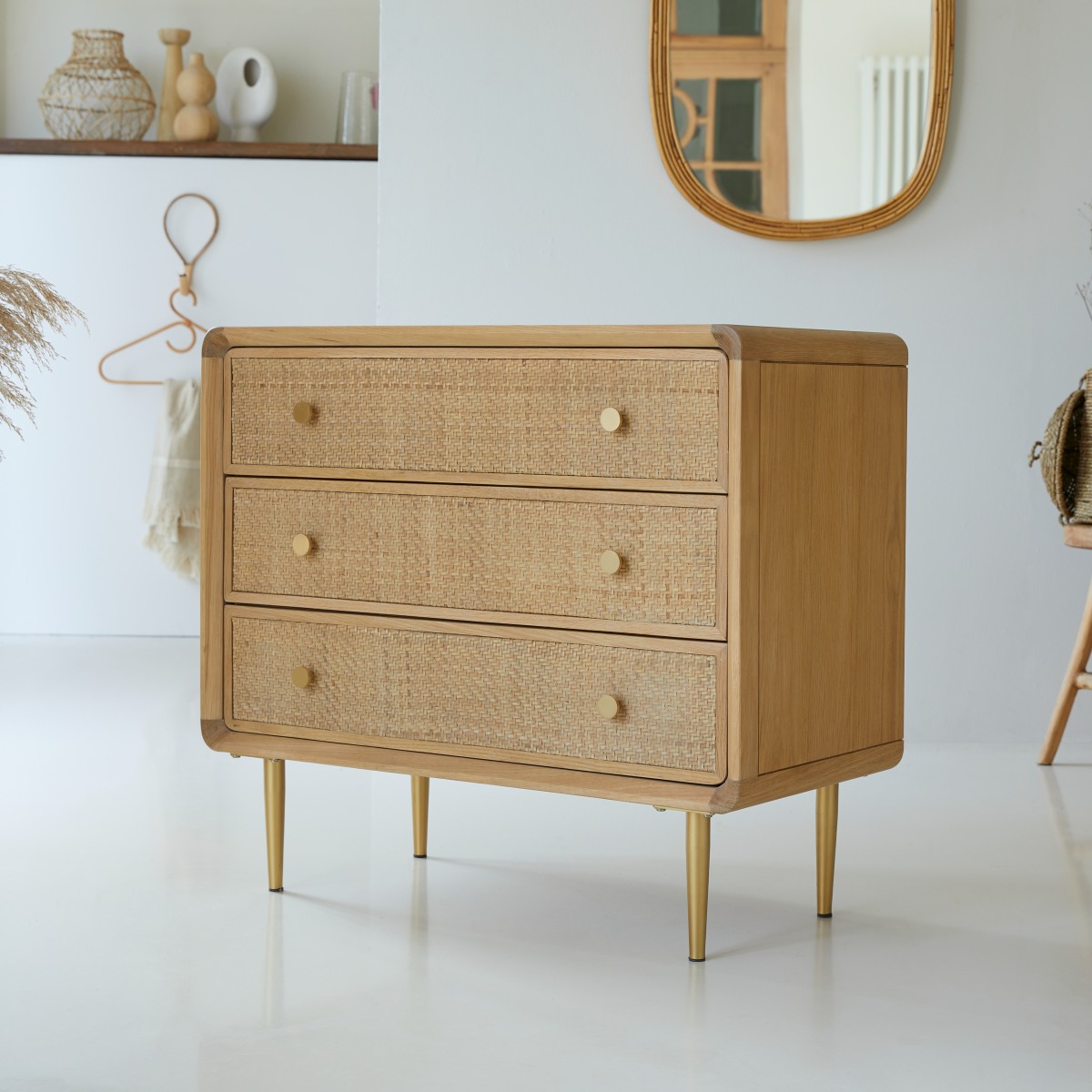 Commode en Chêne massif, COME naturel, TIKAMOON