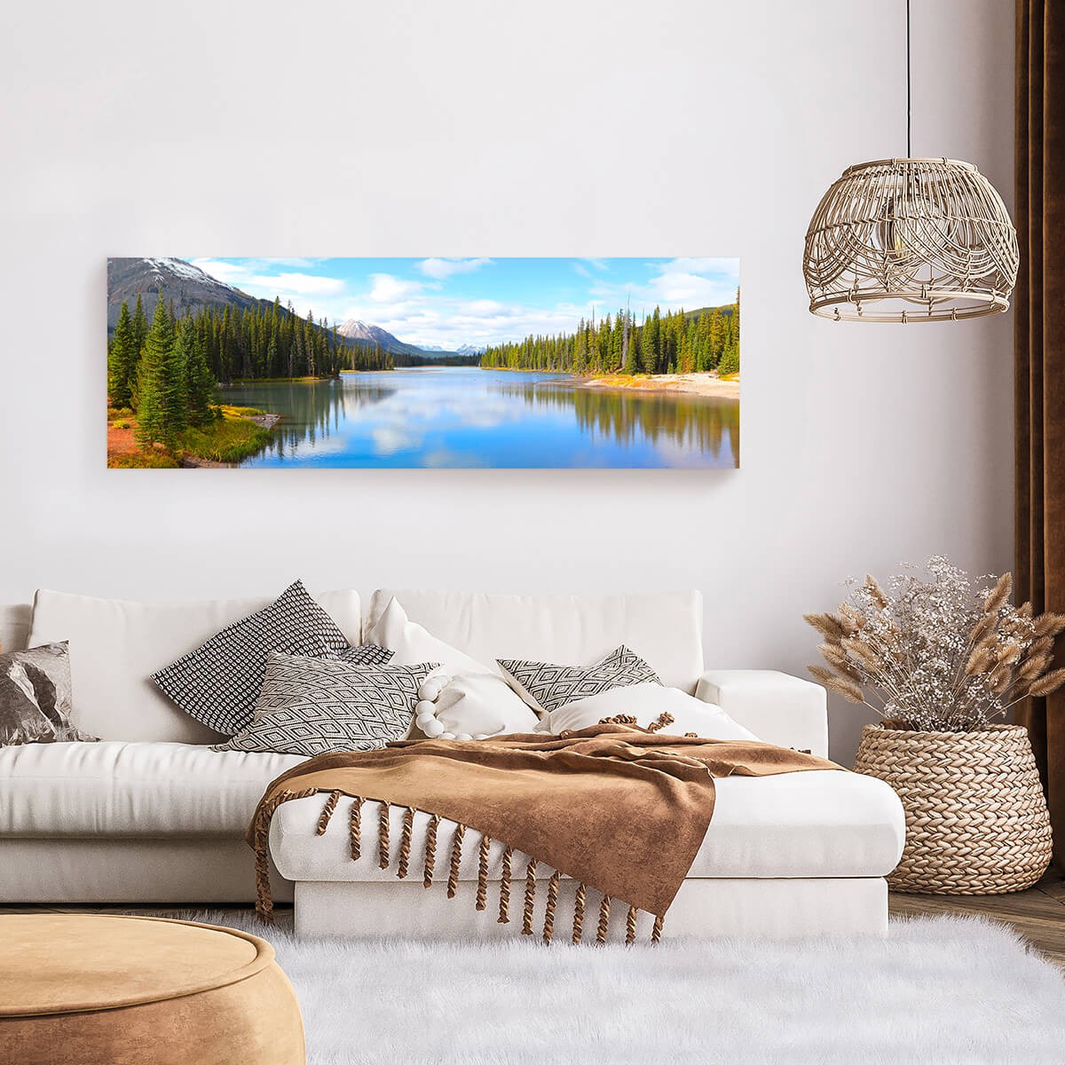 Tableau Mural Lac Montagneux LAC tableaux sur toile-bleu, CEANOTHE