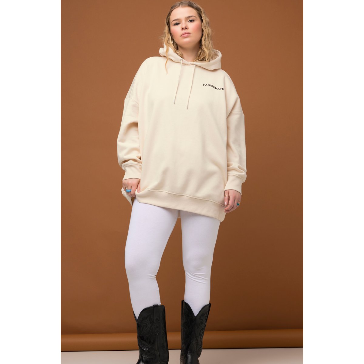 Legging, jersey, taille haute blanc neige, STUDIO UNTOLD