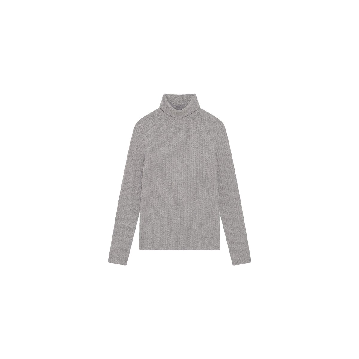 Tshirt droit viscose TJENA gris clair, CAROLL