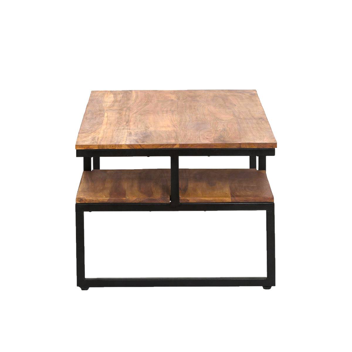 Table basse en bois d'acacia HAVANA bois foncé, MADE IN MEUBLES