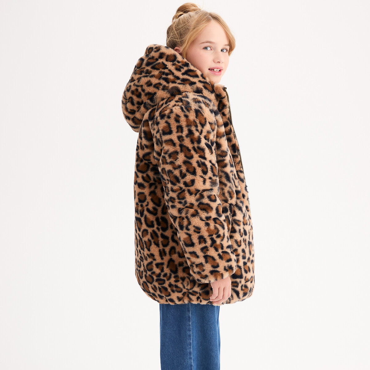 Doudoune chaude réversible à capuche kaki/marron, LA REDOUTE COLLECTIONS