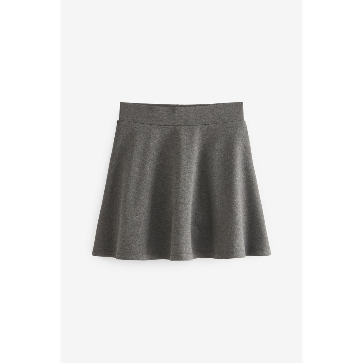 Jupe-short patineuse d'école en jersey stretch gris, NEXT