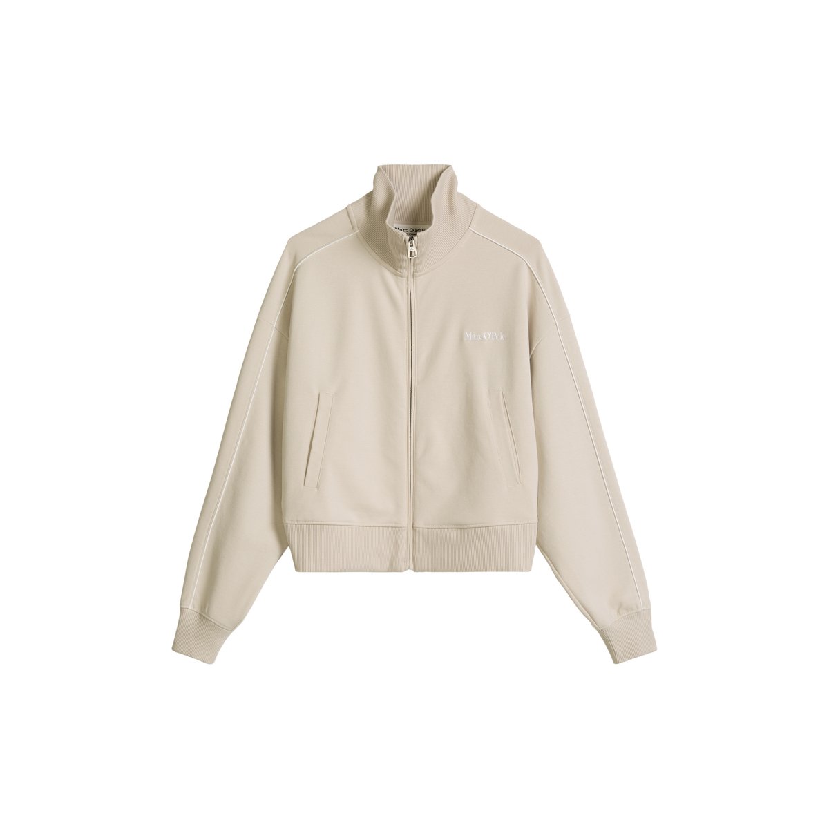 Veste MOP Club '67 Track en jersey interlock gris, MARC O'POLO