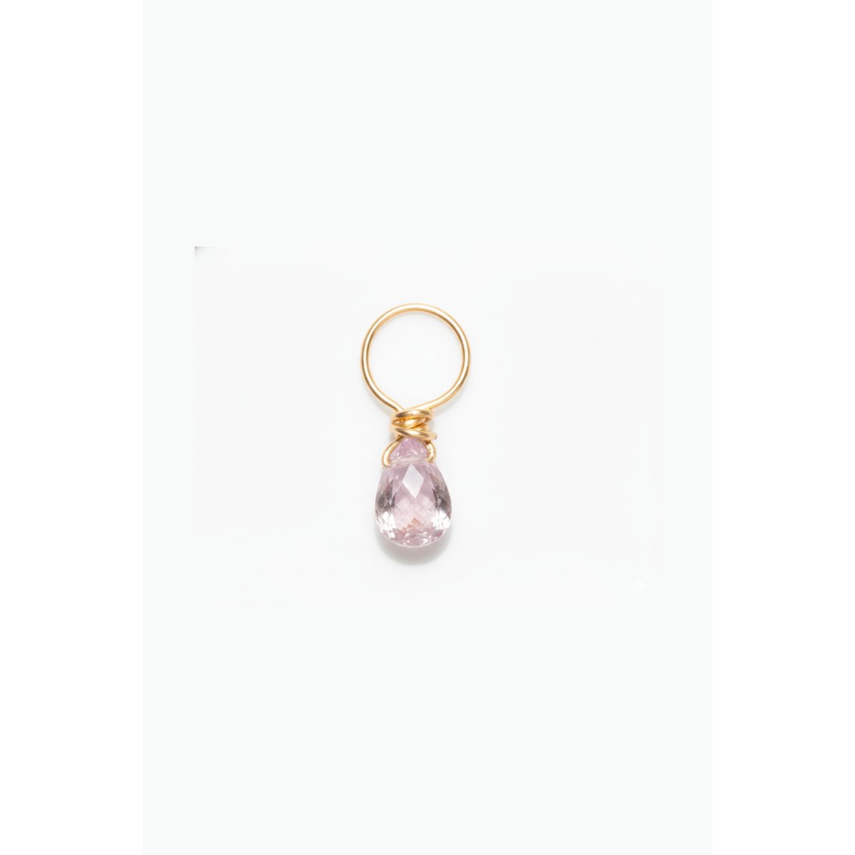 Pendentif Mia - Or 750‰ - Saphir rose clair saphir rose clair, YAY PARIS