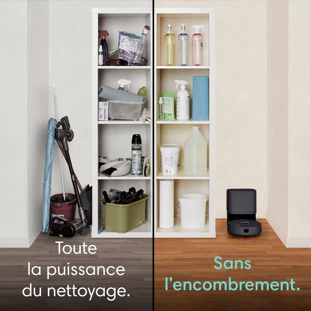 Robot Aspirateur Laveur Roomba Mini Noir F155040 couleur unique, I ROBOT