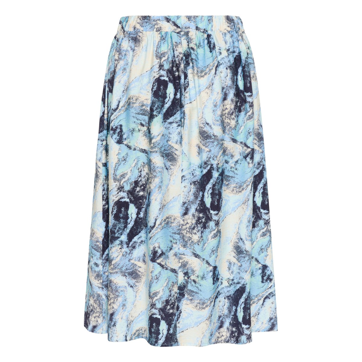 Skirt bleu organic print, KAFFE