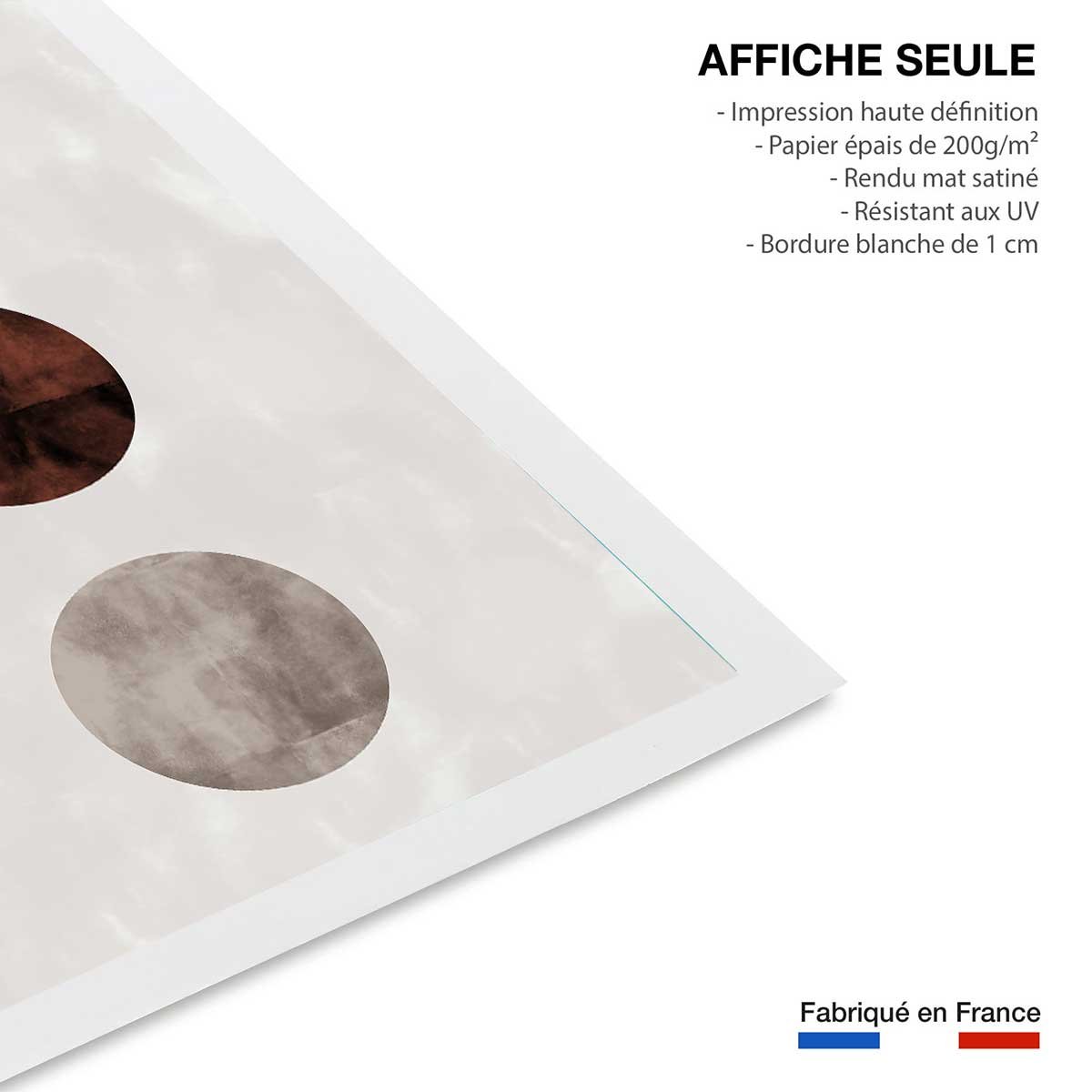 Affiche Lune pleine affiche seule, HEXOA
