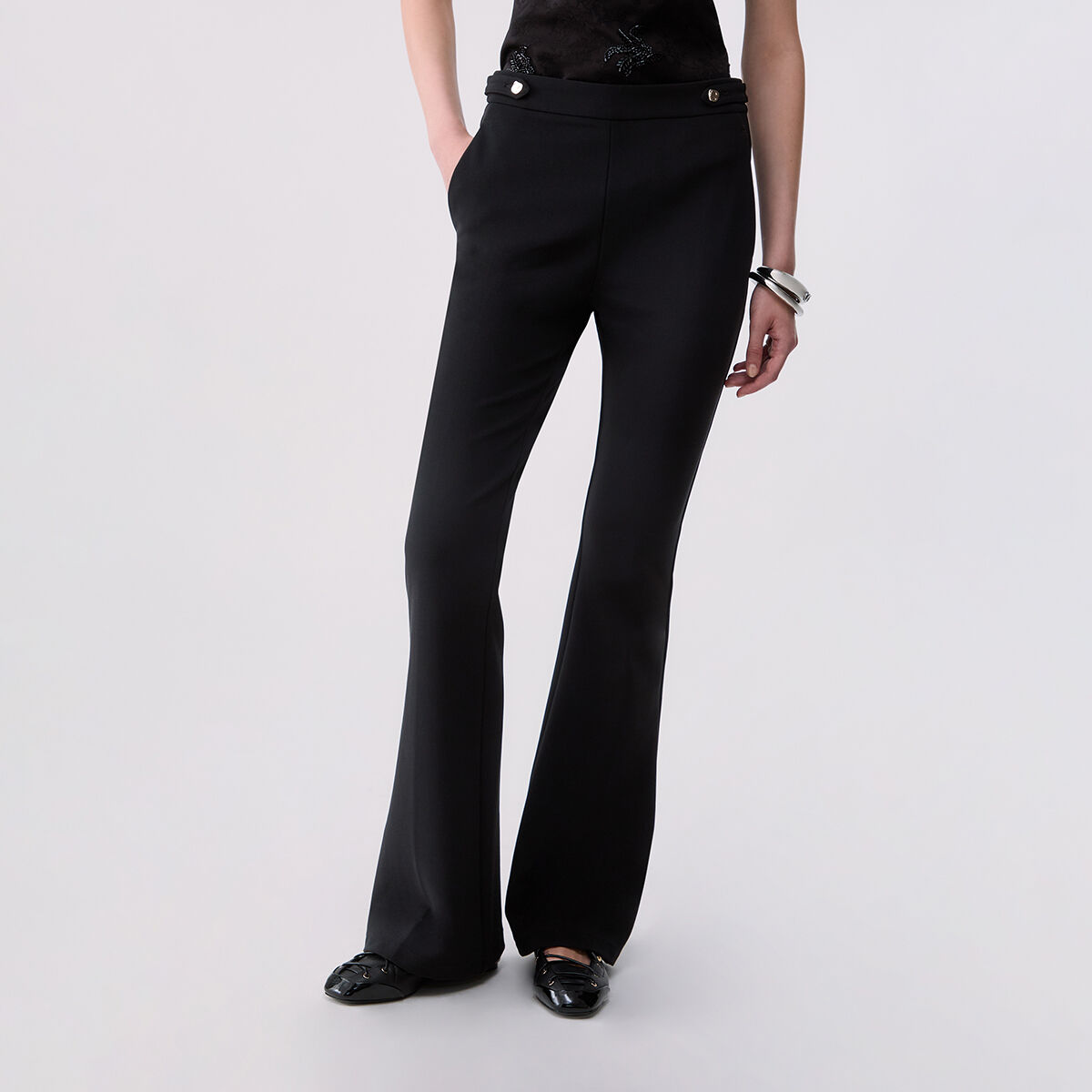 Pantalon flare élégants noir, LIU JO