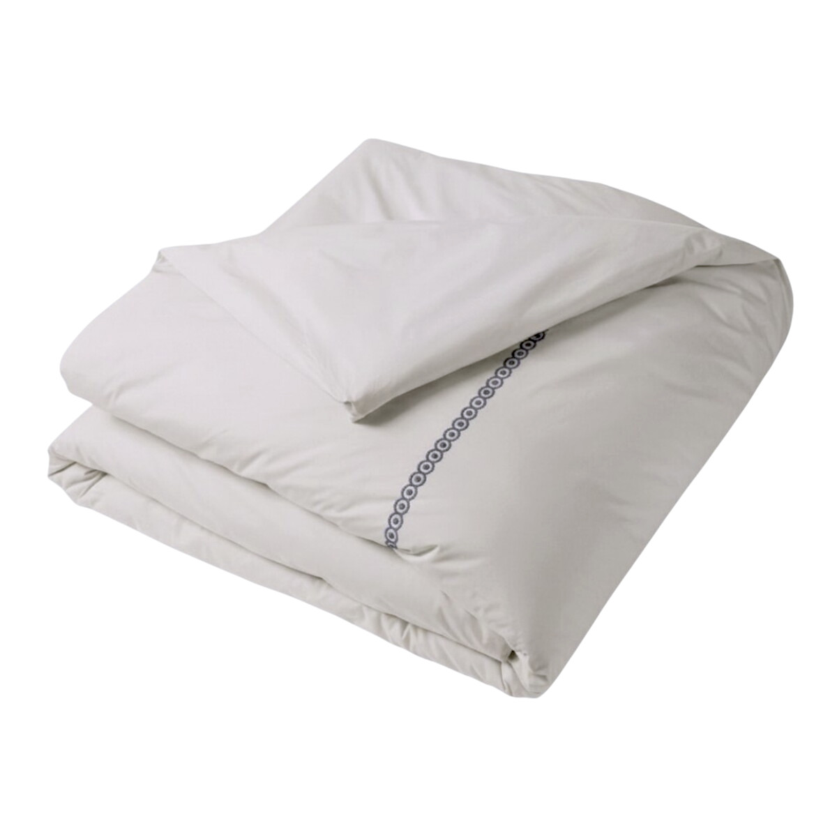 Housse De Couette   En  Percale De Coton   - NUIT AU CHALET craie, TRADITION DES VOSGES