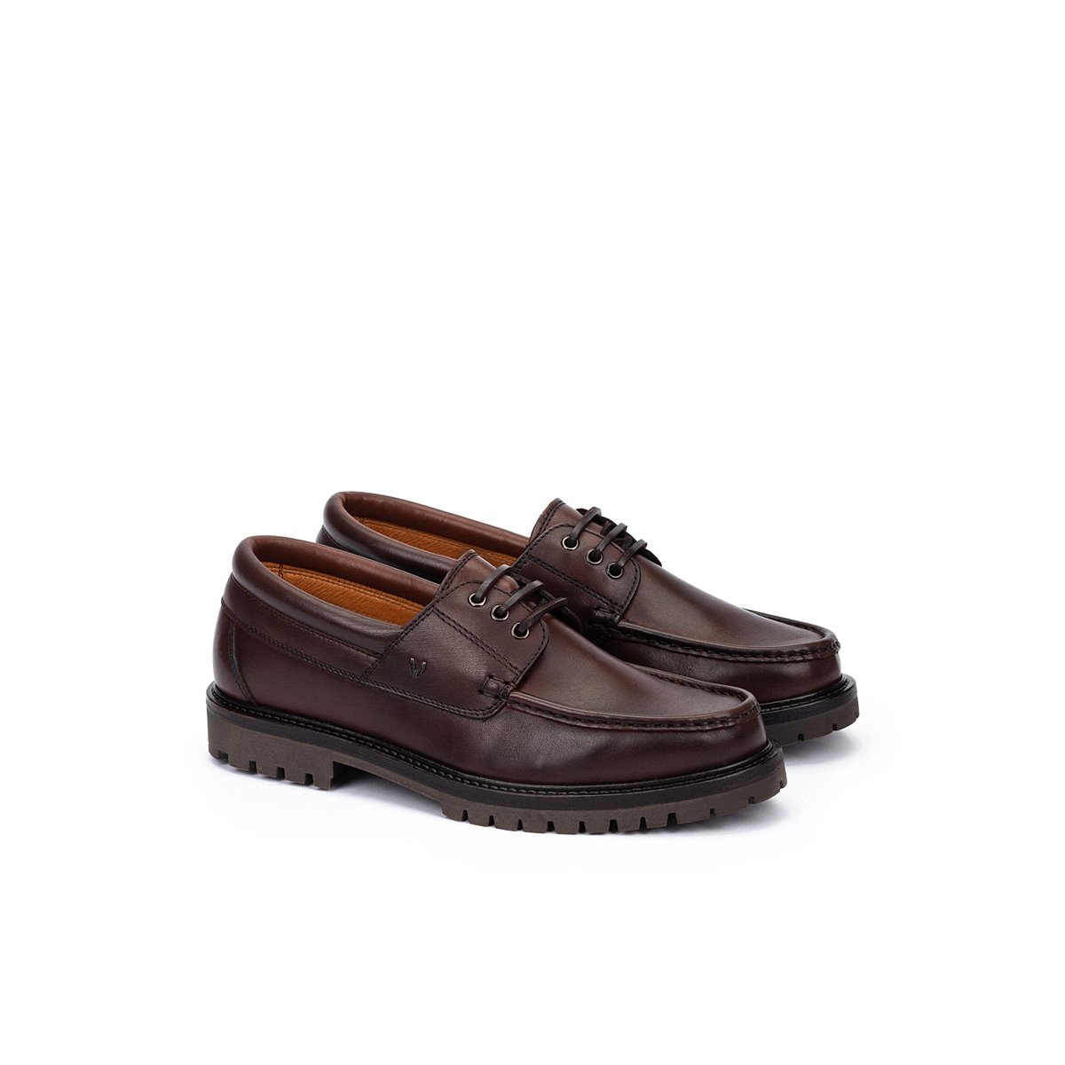 Chaussures bateau cuir Glenmore marron, MARTINELLI