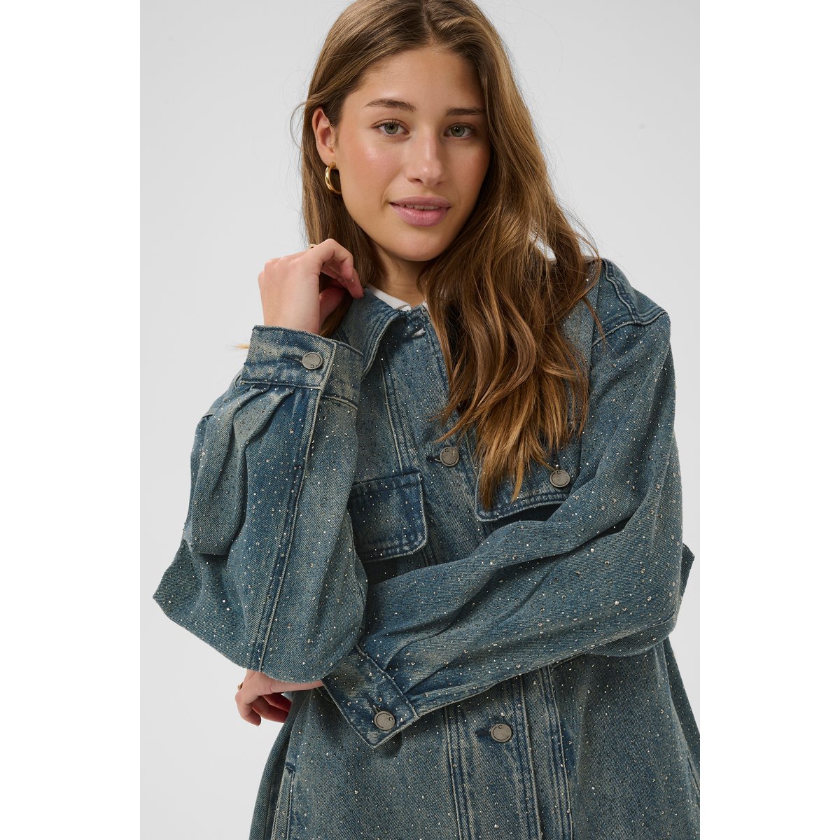 Veste en jean bleu colorado denim blue, CREAM