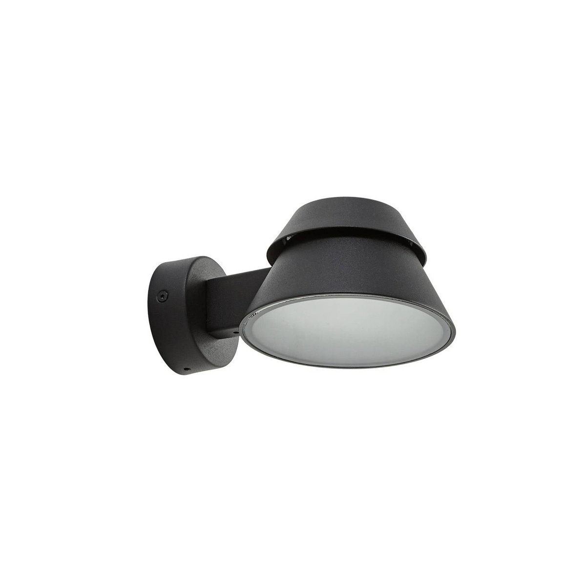 Applique extérieure en aluminium moderneLED noir, LUCANDE