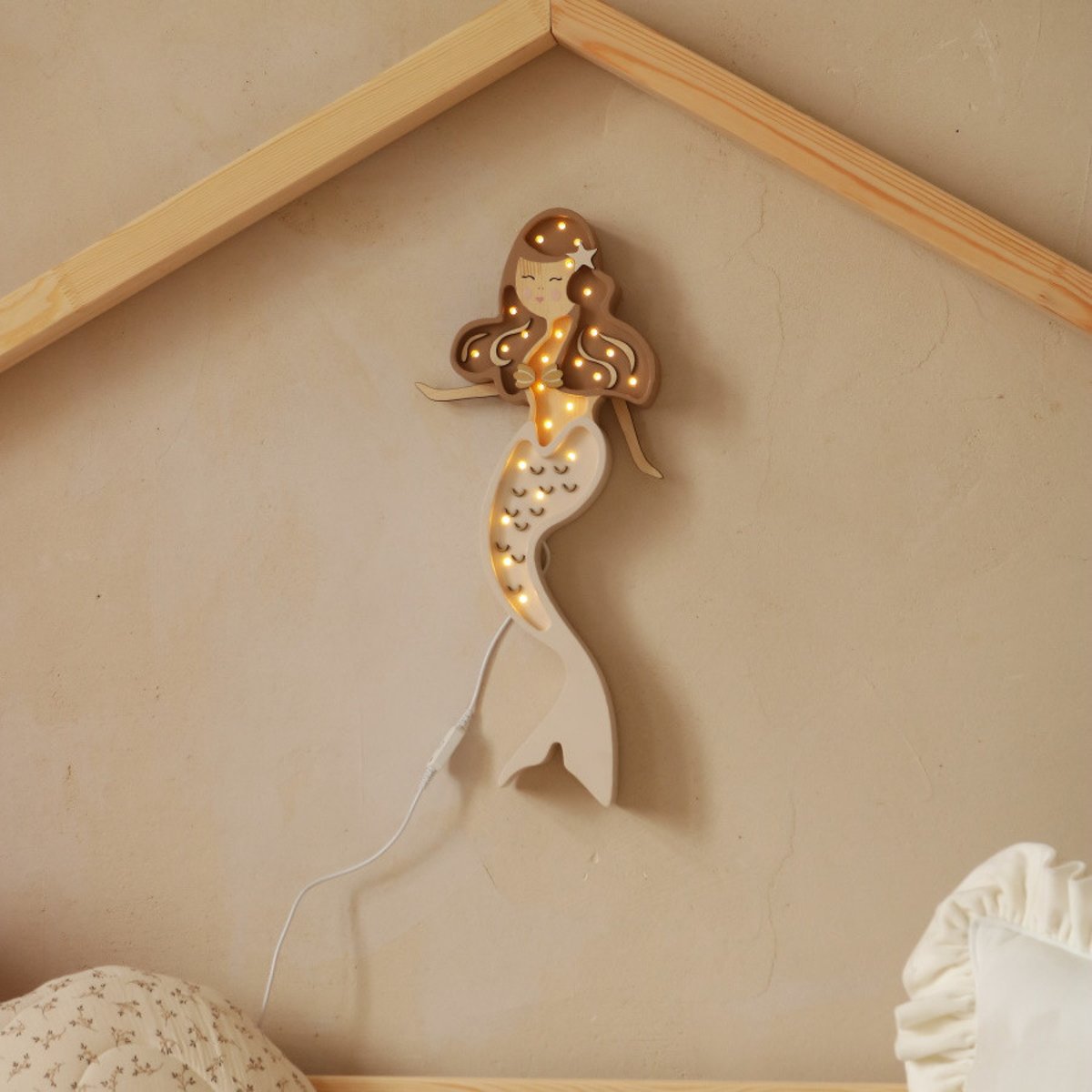 Lampe Veilleuse Sirène beige, LITTLE LIGHTS