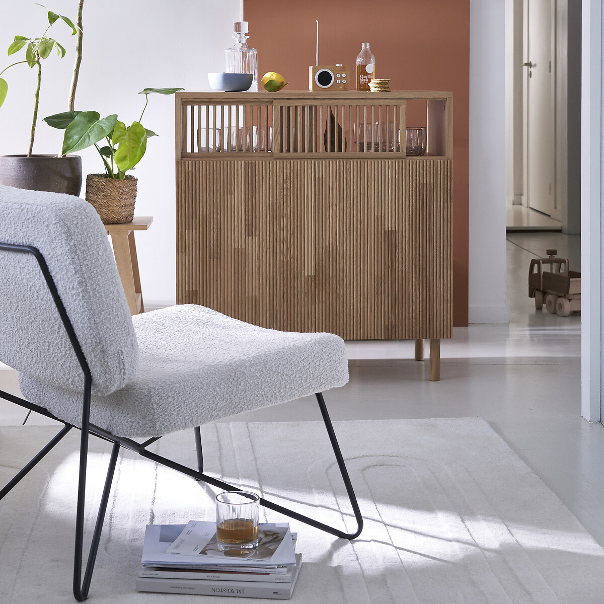 Tapis en laine, Ary ecru, LA REDOUTE INTERIEURS