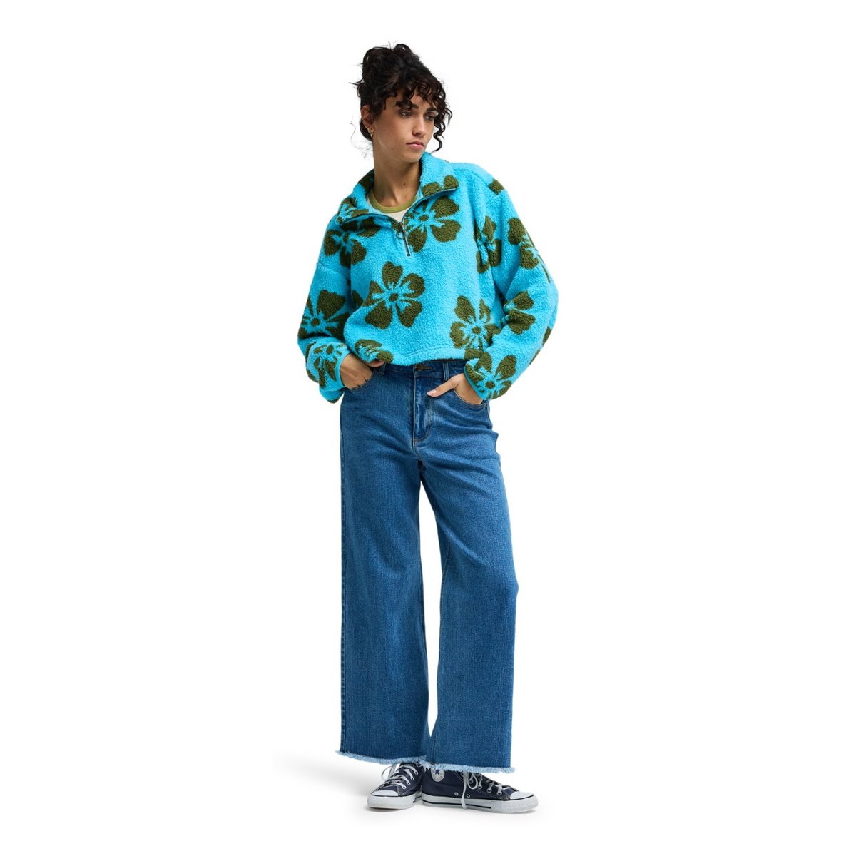 Polaire demi-zip HOLIDAY bleu ocean eyes, BILLABONG