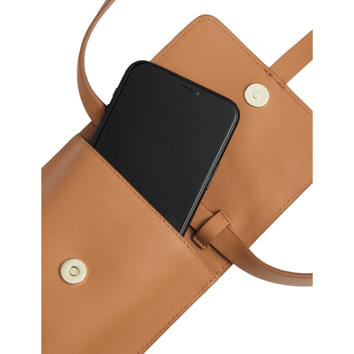 Pochette léonore marron, INES DE LA FRESSANGE PARIS