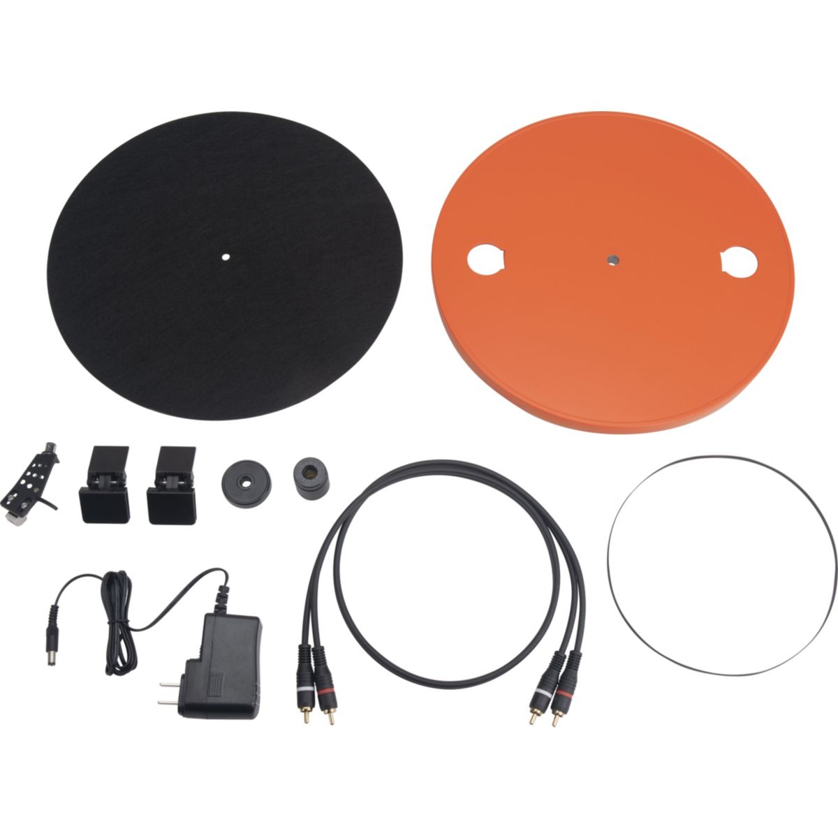 Platine vinyle Spinner BT noir noir et orange, JBL