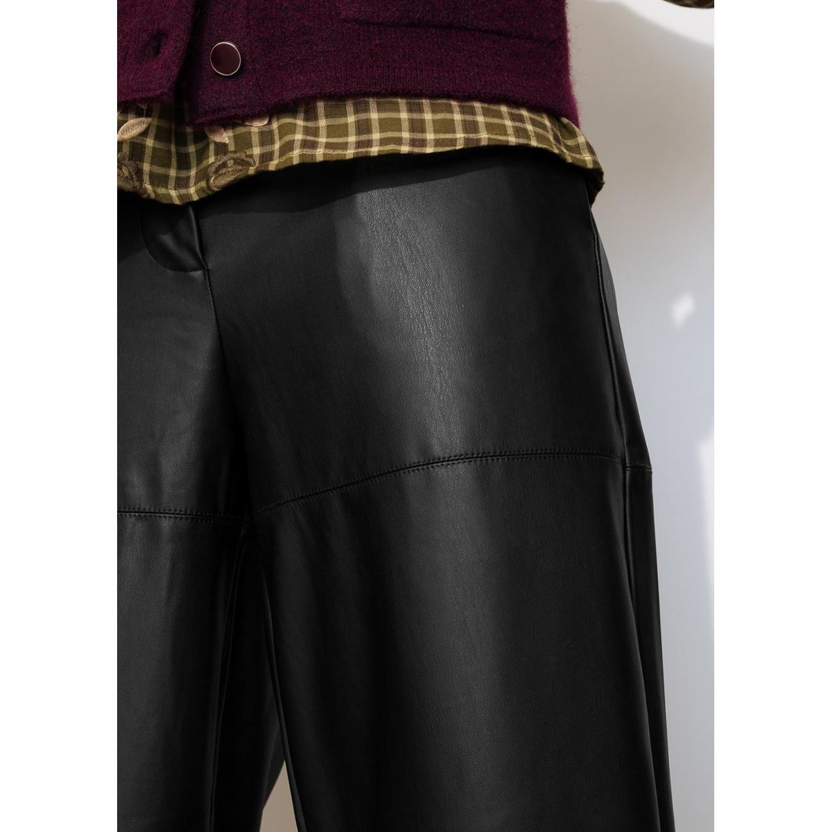 Pantalon en simili noir, PROMOD