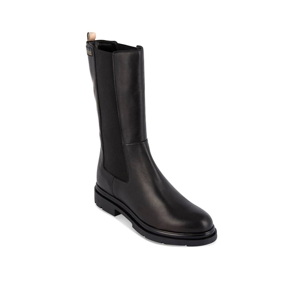 Bottes mi-hautes cuir Saddie noir, LES TROPEZIENNES PAR M.BELARBI