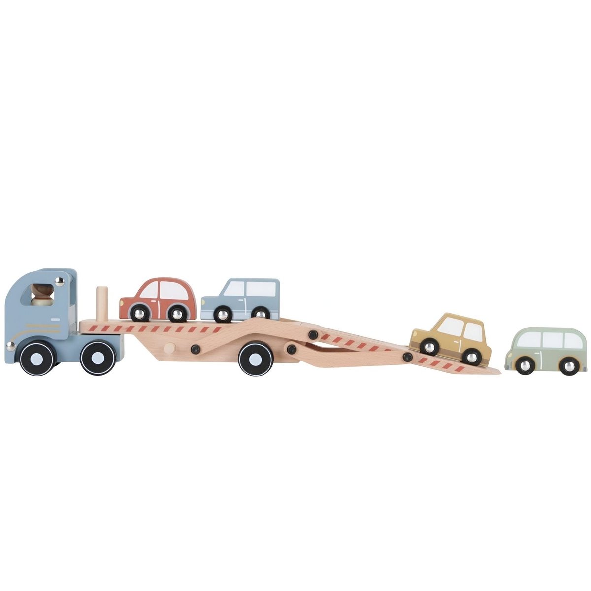 Camion porte-voiture multicolore, LITTLE DUTCH