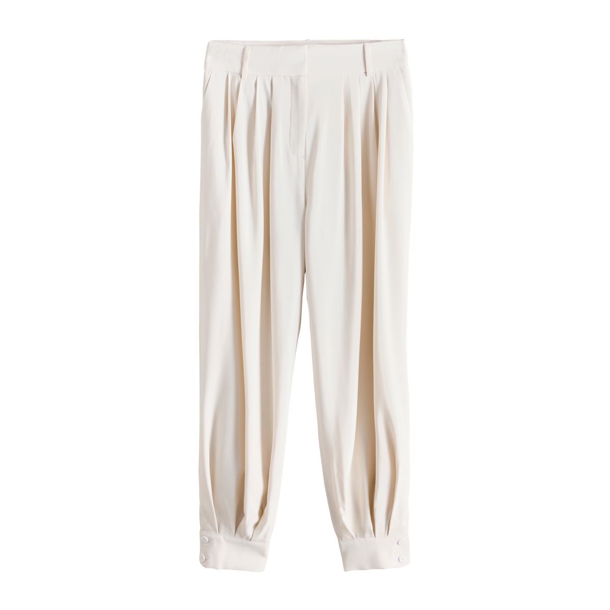Pantalon ajusté à jambes bouffantes écru, NEXT