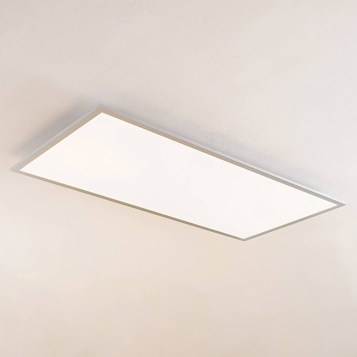 Panneau moderneLED, Zento blanc, argenté, LINDBY