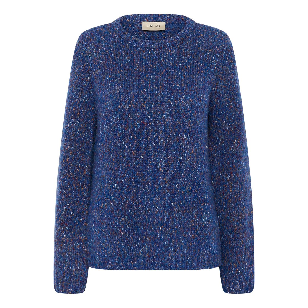 Pullover tricoté bleu bright blue melange, CREAM