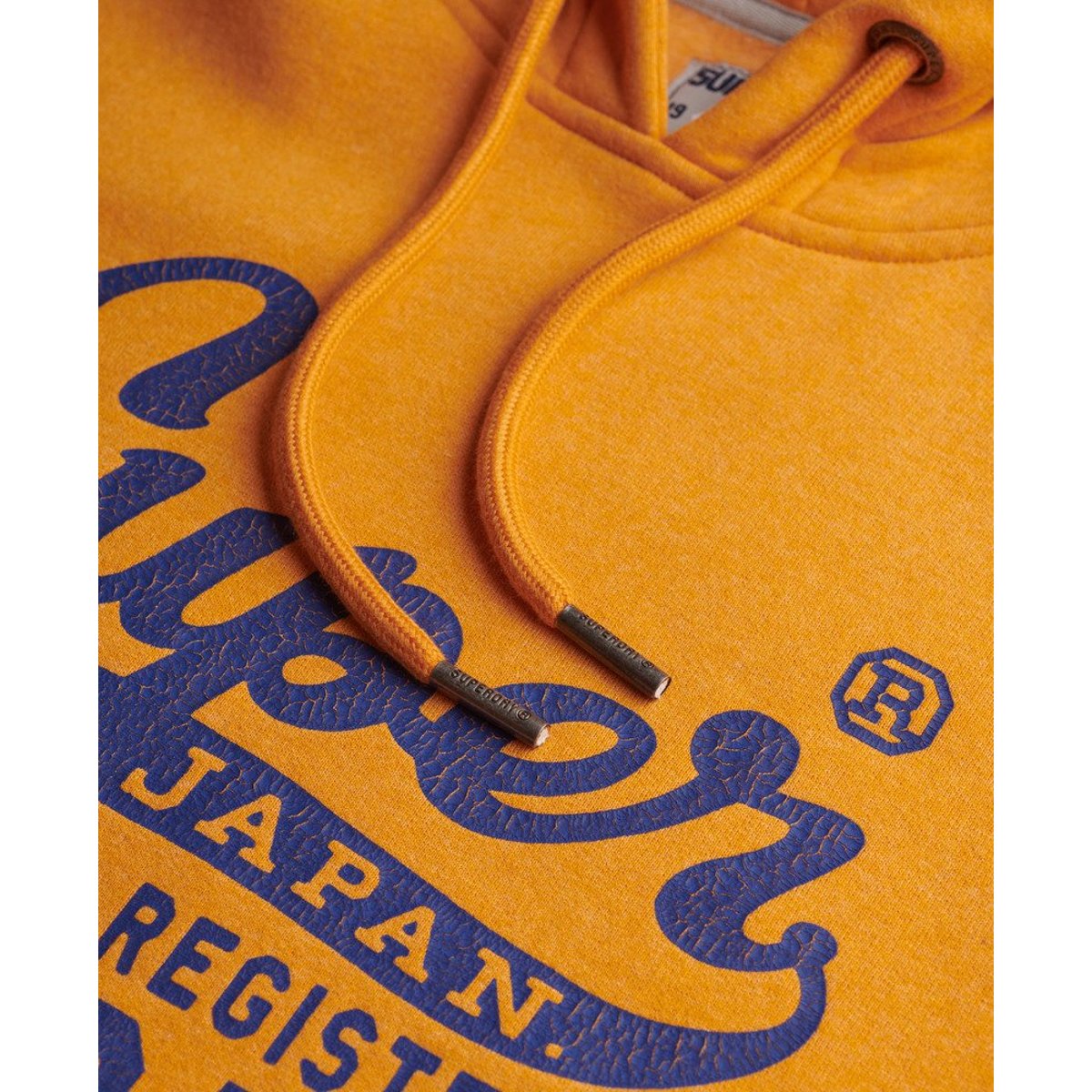 Sweat à capuche Standard Script Coupe Décontractée fripe dorée chiné, SUPERDRY