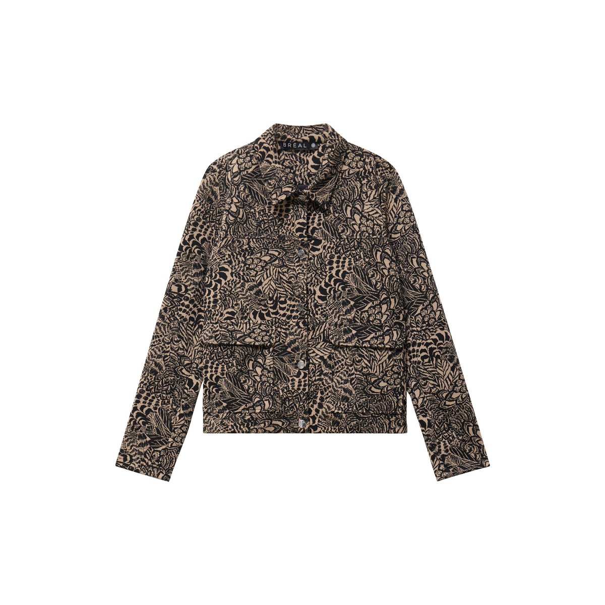 Veste droite doublée beige, BREAL