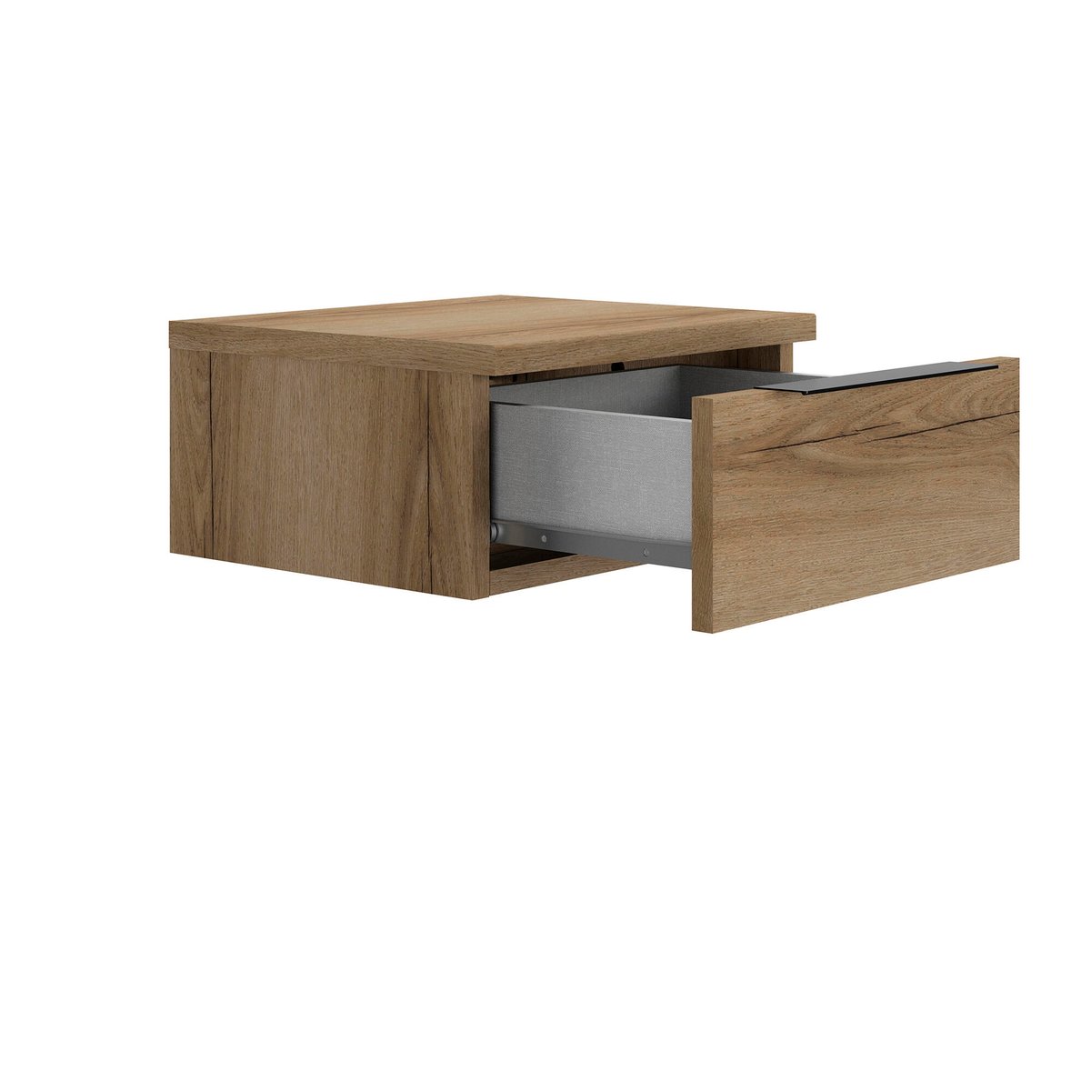 Chevet suspendu 1 tiroir marron, GAMI