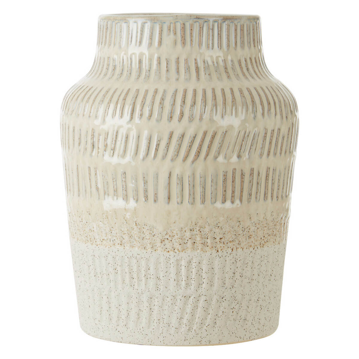 Contemporary Stoneware Vase in White white, ÉDITÉ